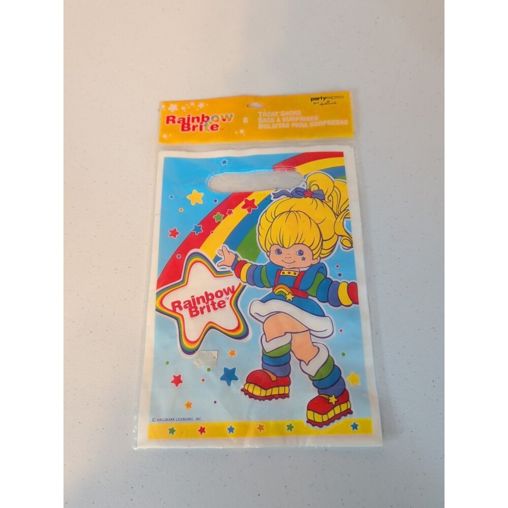 Rainbow Brite Vintage 8 Party bags Hallmark Party Express